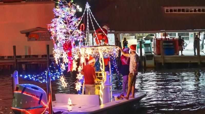 Christmas Lights on Boat