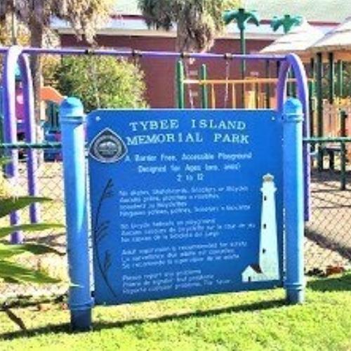 Tybee Island Memorial Park Sign